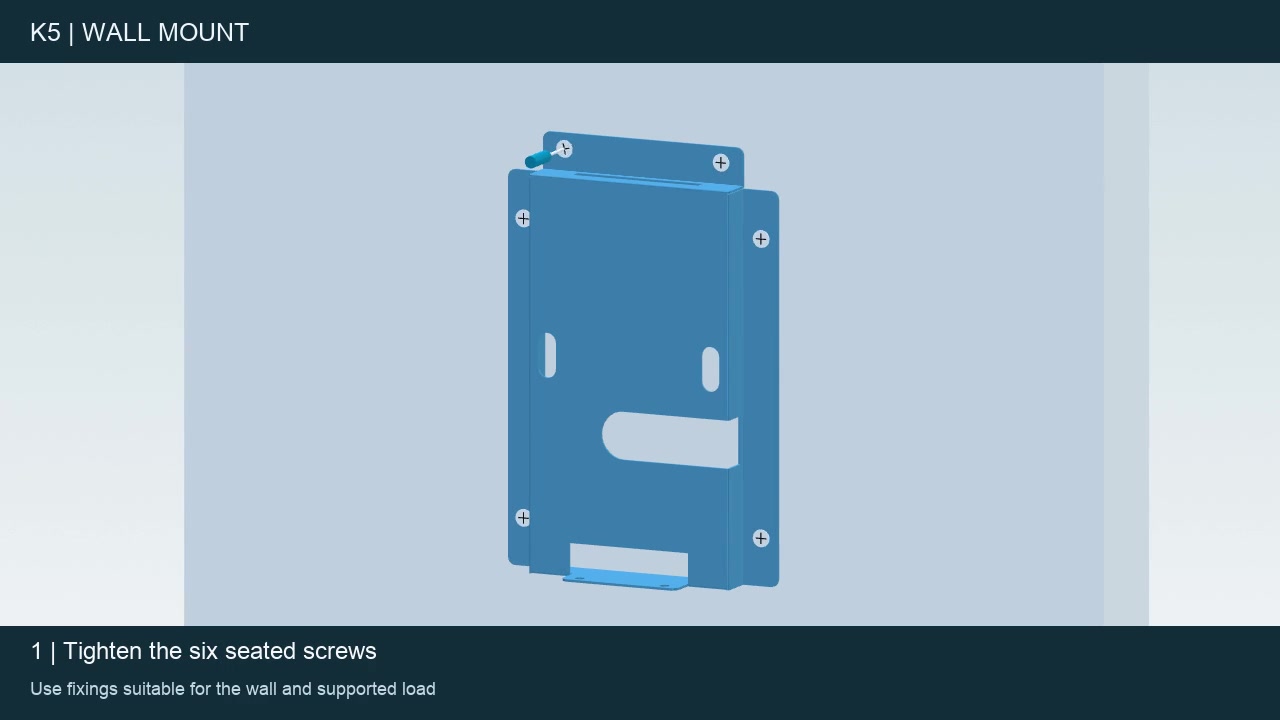 Installation reference for Bracket A — wall side